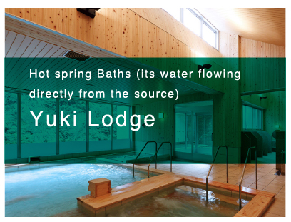 Hot spring Baths (its water flowing directly from the source) Yuki Lodge